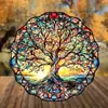 Apanhador de Sol Acrílico Mais Vendido Transfronteiriço com Padrões Coloridos Estampados Translúcidos para Decoração de Janela de Casa Ornamento Pendente