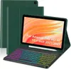 Funda Protectora para Tablet Amazon Fire HD 10 Más Teclado Bluetooth Inalámbrico Retroiluminado con Fijación Magnética Adecuado para Máximo 11 Pulgadas