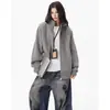 Novos cardigans de outono e inverno, suéteres de tricô, jaquetas unisex de cor sólida com zíper, populares e da moda, atacado de comércio exterior transfronteiriço