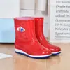 Botas de lluvia para las cuatro estaciones para mujer, zapatos de agua de moda para adultos, botas de lluvia de felpa hasta la mitad de la pantorrilla para mujer, impermeables, antideslizantes, botas de lluvia de felpa