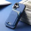 Capa para Celular iPhone 18 Aplicável Transfronteiriça com Porta-Cartão Magnético, Suporte Dobrável, Compartimento para Cartão e Capa Protetora para Apple 17 Pro Max