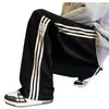 Pantalones para Hombre Otoño e Invierno con forro polar Engrosados Estilo Americano Marca de Moda High Street Sueltos Pierna Ancha Rectos Modernos Casuales Deportivos