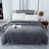 Manta Nueva de Tafetán Color Sólido con Forro de Coral para Siesta en la Oficina Manta Cálida para Cubrir Manta para Dormitorio de Estudiantes Manta para Aire Acondicionado