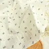 Patrón de Rayas Caladas Algodón Puro Estilo Coreano Fresco Tela Grado A para Cortinas de Madre y Bebé, Camisas y Vestidos