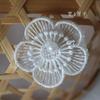 (precio único) Tela de encaje soluble en agua con bordado de malla de flores pequeñas, accesorio decorativo para reparación de agujeros de ropa infantil, para vestido de novia