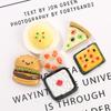 Pan pizza comida sushi crema funda para teléfono diy accesorios de resina material para accesorios para el cabello