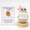 Productos transfronterizos de Amazon adornos de muñeca de dibujos animados de frutas y verduras tejidos de lana hechos a mano energía positiva
