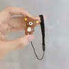 Tampa de lente de câmera digital corda anti-perda palma capivara urso morango kulomi katong acessórios micro SLR