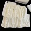Pijama Cruzado para Mujer para Primavera y Otoño, Algodón Nube Cuello Redondo Pulóver Manga Larga Lindo Dibujo Animado Cuadros Ropa de Casa que se Puede Usar Afuera