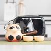 Lujo Ligero Panda Portátil Viaje Juego de Té traje Portátil Una Tetera Dos Tazas Taza Express Regalo de Negocios de Gama Alta LOGOTIPO