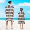 2025 Poncho Pai e Filho Adulto e Criança Toalha de Banho Capa com Capuz Secagem Rápida Absorvente Toalha de Natação Viagem Praia