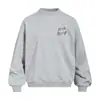 Sudadera de cuello redondo holgada con estampado de letras de marca moderna para hombre, sudadera versátil de cuello redondo de moda urbana casual para primavera y otoño
