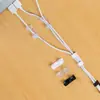 Clip de fijación para cable de datos tarjeta de línea para el hogar clip de fijación organizador de almacenamiento de cable de red al por mayor autoadhesivo gestión de cables dispositivo de fijación de cables