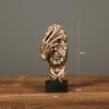 Artesanato Simples Enfeites O Silêncio é Ouro Escultura Escritório Sala de Estar Escultura Decorações de Arte Transfronteiriça