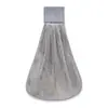 Toalha de Mão para Pendurar com Fita Mágica de Veludo Coral para Banheiro e Cozinha, Toalha de Mão Absorvente e de Secagem Rápida, Personalização Transfronteiriça