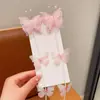 Corrente de Cabelo Trançada Borboleta de Pérola Infantil Grampo de Cabelo Menina Doce Corda de Cabelo Trançada com Franja Grampo de Cabelo para Menina Acessórios de Cabelo de Princesa