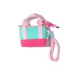 Bolsa Mini Portátil para Fone de Ouvido Série de Cores Dopamina, Porta-Moedas e Cartões, Estojo Fofo e Moderno para Armazenamento de Cabos de Dados