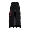 Pantalones Deportivos Casuales con Estampado Perezoso Estilo Callejero Americano para Hombres y Mujeres 2025 Nuevo Otoño Sueltos y Versátiles de Pierna Ancha