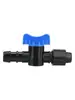 16 Conector de Cinta de Riego por Goteo Válvula de Desvío Tuerca de Bloqueo Anillo de Tracción Conector en T Interruptor Lista Completa de Accesorios para Tuberías de Riego por Goteo Agrícola