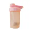 Plástico Portátil 500ml Taza Portátil para Batidos Polvo de Proteína para Fitness Taza de Agua Deportiva Taza con Perilla Portátil