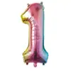 Versión Americana Cuerpo Delgado 32 pulgadas Número Globos de Papel de Aluminio Color Degradado Oro Plata Oro Rosa Globos Numéricos Venta al por Mayor