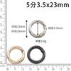 Anillo de resorte Joyería Hebilla de perro Hebilla de anillo Abertura Llavero Cinta Redondo Accesorios para equipaje Hebilla de resorte Hebilla colgante En stock