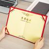 Certificado de Honor A4 de Gamuza, Cubierta Personalizada, Impresión de Página Interior, Núcleo Interior, Cubierta con Estampado en Caliente, Premio al Empleado Destacado Jby