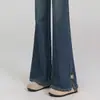Jeans Vintage Micro-blare para Mujer 2025 Nuevo Estilo Cintura Alta Pequeña Adelgazantes Versátiles de Piso con Abertura en Forma de Herradura
