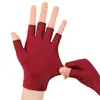 Luvas de meio dedo estilo fino ultraleves de verão para proteção solar cinco dedos expostos comprimento médio duráveis para colheita de chá direção ciclismo verão