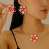 Collar Choker de estilo retro europeo y americano con cuello de pétalos grandes, cadena para la clavícula simple de personalidad para mujer, accesorios