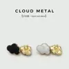Botón Metálico Pequeño Decorativo de Nube con Puntos para Vestido Camisa, Botones Decorativos para Camisa de Gasa, Cárdigan, Top
