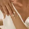 Cadena de Pulsera con Perlas Artificiales y Abalorios para Niñas, Regalo para Viajes, Vacaciones, Fiesta, Joyería