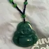 Pingente Guanyin Pingente Pingente Yu Pei Buda Maitreya Pingente de Jade Material de Vidro Presente para Homens e Mulheres Colar Presente de Feriado