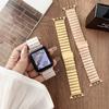 Adecuado para Apple Iwatchs109 Acero Inoxidable Enlace de Bambú S11 Hebilla Metálica Correa de Reloj Huawei Gt7 Samsung Garmin