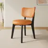 Cadeira de Jantar em Madeira Maciça para Uso Doméstico, Cadeira Moderna Estilo Creme com Almofada Macia, Banqueta de Jantar, Cadeira para Reunião de Hotel, Cadeira de Jantar de Luxo Leve com Encosto, Outros