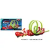 Cross-Border New Product Pull-Back Rail Car High-Speed Inertia Elastic Multi-Layer Track Children's Car Combination Toy Set