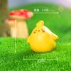 Adornos de Micro Paisaje, Pollo Amarillo Creativo y Lindo Acostado, Accesorios Decorativos DIY de Alta Gama, Regalos, Adornos Pequeños para Coche