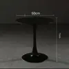 Mesa Redonda Pequeña, Mesa Moderna para Recepción y Negociación, Estilo Nórdico para Uso en Casa, Balcón, Dormitorio, Mesa Blanca Tulipán Simple, Mesa de Comedor para Cafetería