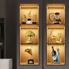 Decoraciones para Gabinete de Vino, Adornos Retro, Accesorios para el Hogar, Violín Creativo Sencillo para Sala de Estar, Mueble de TV, Estantería, Muebles Pequeños