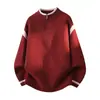 Suéter de gola alta com zíper parcial, estilo coreano, espesso, novo para o inverno de 2026, peça externa de malha masculina da moda