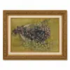 Pintura a Óleo Estilo Europeu Frutaria Natureza Morta Moldura Dourada Vintage Arte de Parede Decorativa para Sala de Jantar, Sala de Estar ou Hall de Entrada