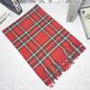 Bufanda de Cuadros para Mujer Otoño e Invierno Chal Europeo y Americano de Calle para Pareja Imitación Cachemira Chal Bufanda Cálida Estilo Británico para Hombre