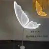 Accesorios para Bodas Alas de Mariposa Brillantes Colgante Decoración de Techo Araña de Boda Pasarela Hierro Forjado Guía de Camino Adornos