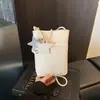 Bolso Cubo Estético de Alto Valor de Nicho Nuevo de Verano 2026 Transfronterizo para Mujer, Bolso Cruzado, Bolso de Hombro, Bolso de Teléfono de Color Sólido de Moda