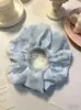 Scrunchie elegante para meninas direto da fábrica, fofo, moderno, versátil, elástico de cabelo tie-dye, faixa de cabelo, anel de cabelo