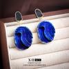 Moda Europeia e Americana Brincos Azul Klein Emagrecedores Celebridade da Internet Brincos Elegantes Estilo Frio Exagerado Nicho Brincos para Mulheres