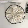 Estilo Coreano Elegante Punto de Polka Anillo para el Cabello Intestino Grueso Doble Capa Cuerda para la Cabeza Extragrande Estilo Francés Femenino Elegante Correa de Cuero para Cola de Caballo Cuerda para el Cabello