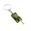 Nova Chaveiro Criativo Masculino de Carro, Chaveiro Pequeno de Presente Modelo de Tanque Bronze Antigo