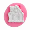 Molde de Silicona para Pastel de Fondant Pata de Perro Huella Hueso Pata de Oso Horneado DIY Arcilla Suave Chocolate