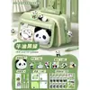 Estojo de Lápis Panda Conjunto Bolsa de Papelaria Nova Caixa de Papelaria Multifuncional Conjunto Estojo de Lápis para Ensino Fundamental e Médio Presente 2